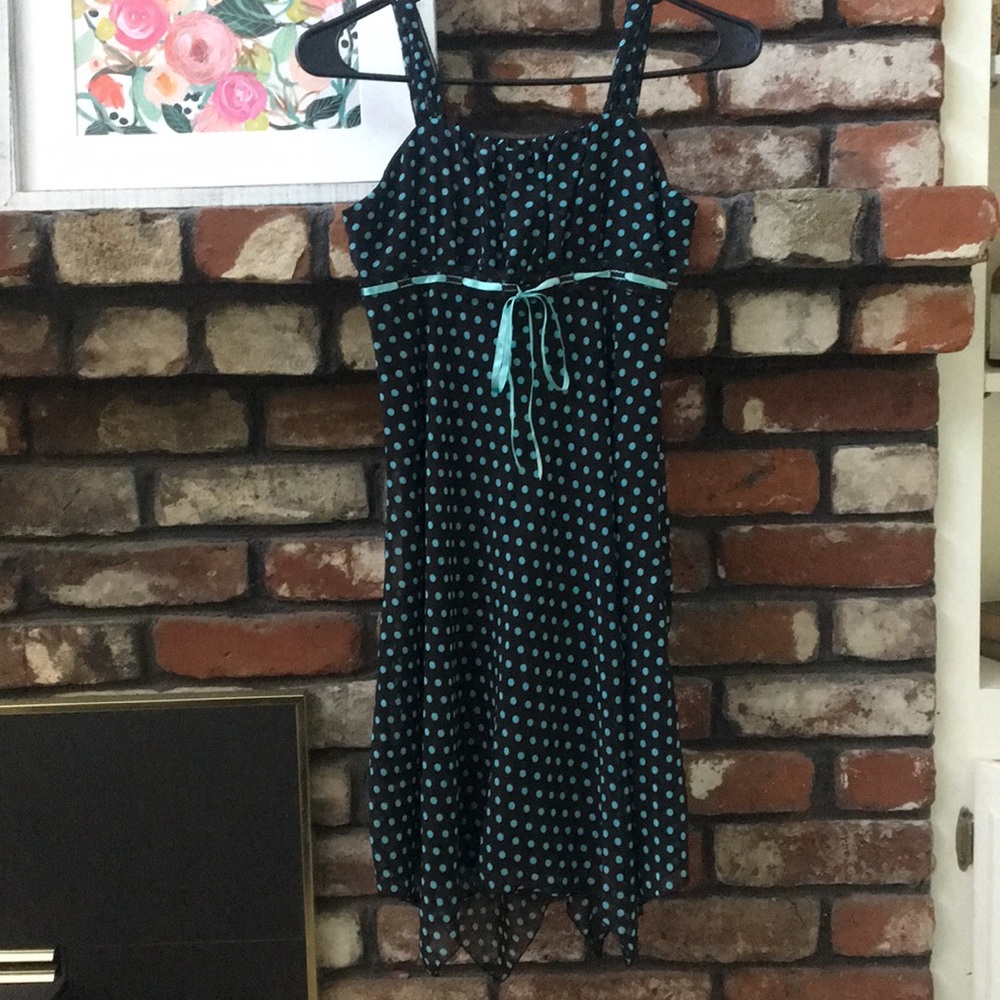 Girl’s polka dot tank top dress